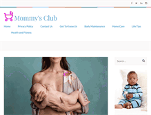 Tablet Screenshot of mommysclub.com